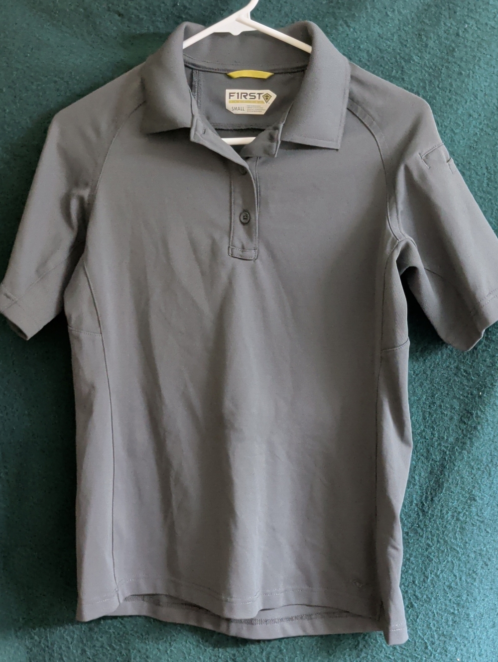 Men's Gray Short-Sleeve Polo Tactical Shirt